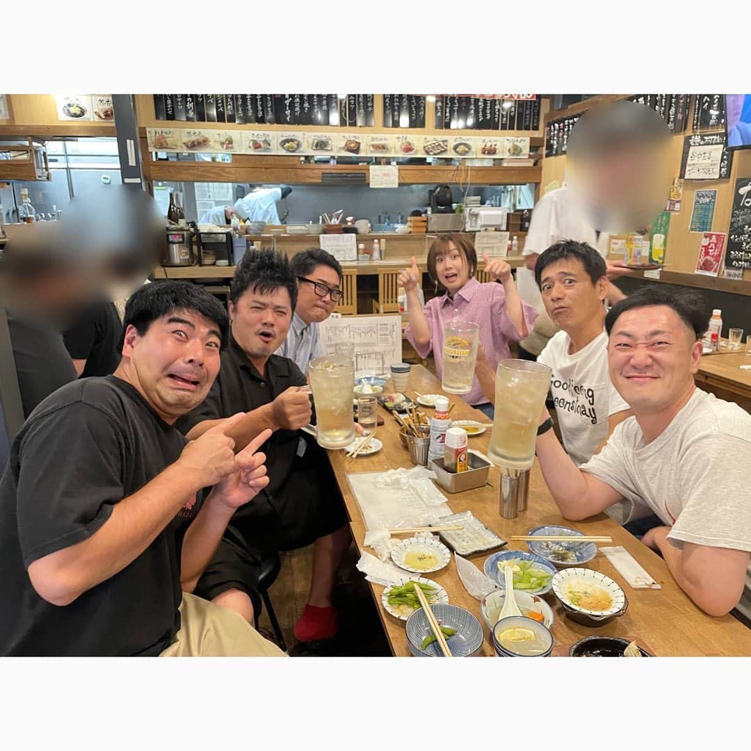 佐田正樹のインスタグラム：「昨日は染まりんしゃったねのロケ  んで15時30分から打ち上げ🤣  よー飲んだばい‼︎」