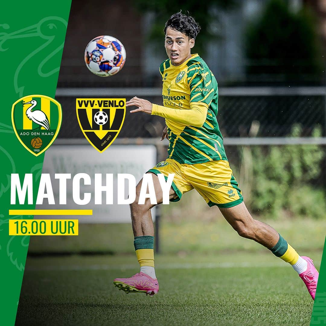 ADOデン・ハーグのインスタグラム：「⚽ Vanmiddag speelt ADO Den Haag een oefenduel tegen VVV-Venlo. De aftrap is om 16.00 uur. #ADOvvv」