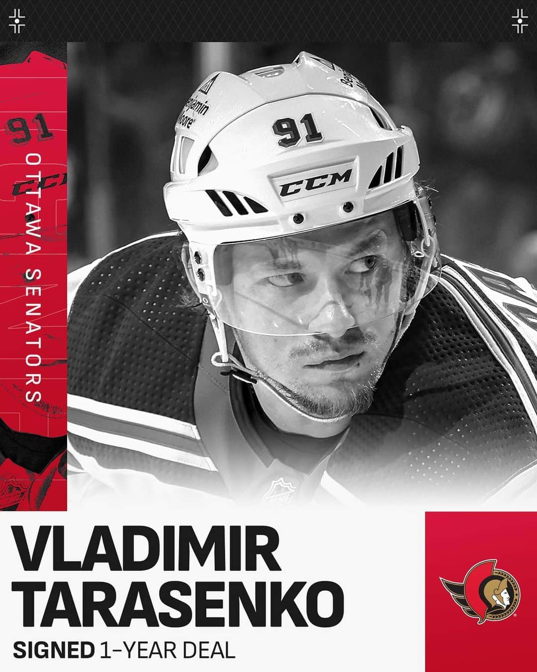 NHLさんのインスタグラム写真 - (NHLInstagram)「OTTAWA BOUND 🇨🇦  The @senators have signed Vladimir Tarasenko (@vt9191) to a one-year deal! ✍️」7月28日 8時27分 - nhl