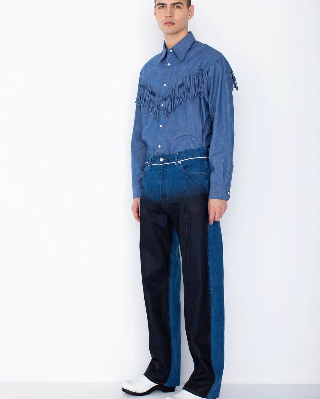 ノーマ ティーディーのインスタグラム：「NOMA t.d. 23FW  #36 'COME TOGETHER'   BLUE BLUE」
