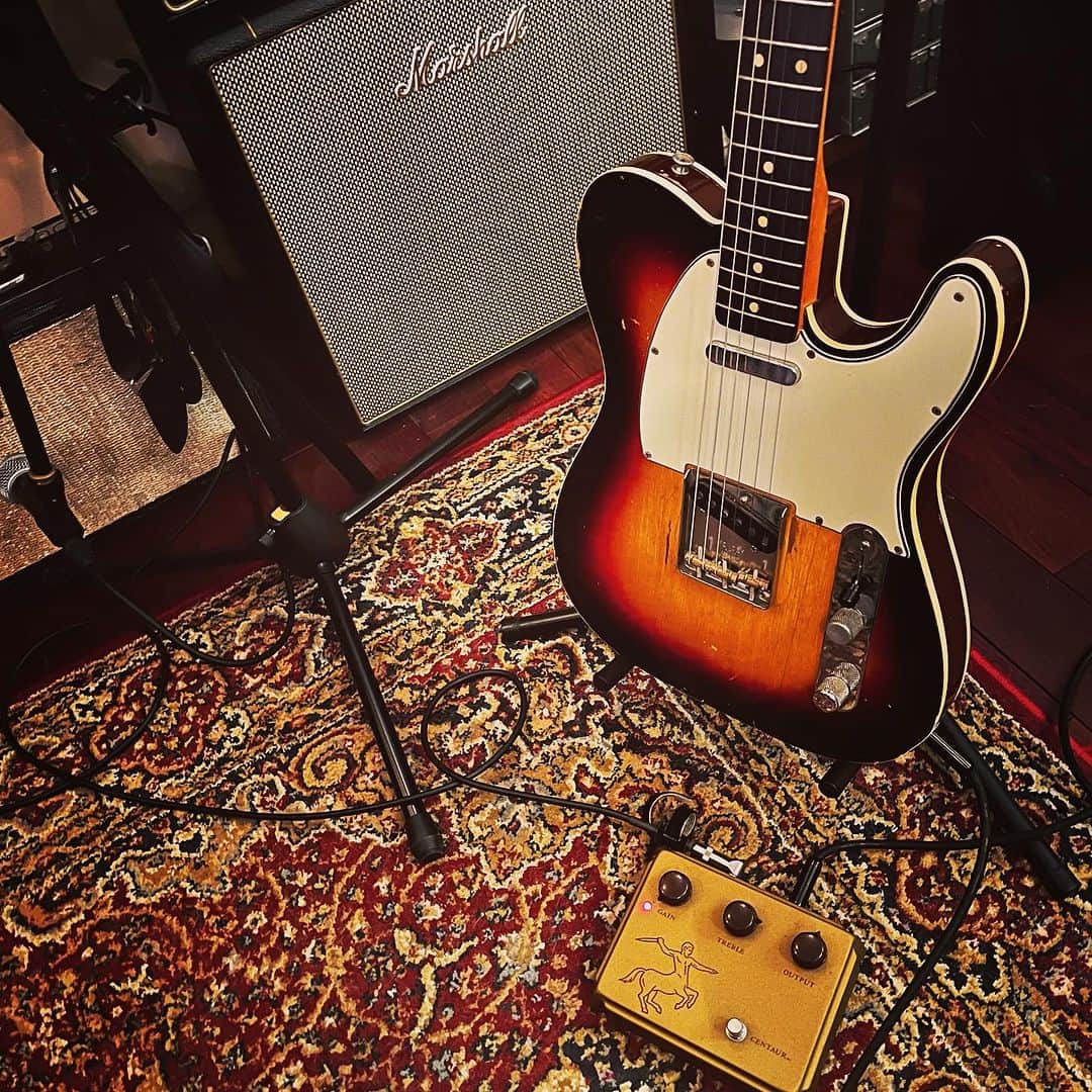浅田信一のインスタグラム：「Demo Rec 2023 Summer  #telecaster #fendertelecaster  #customtelecaster #kloncentaur」