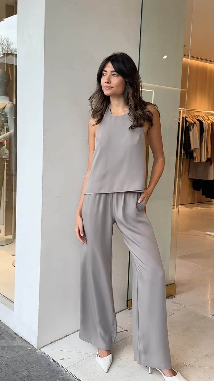 KOOKAI のインスタグラム：「KOOKAÏette Style •• Shop the Maria Core Top & Wide-leg Pants in brindle, new to boutiques and online #kookai」