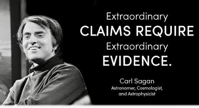 ジョルジュ・サンピエールのインスタグラム：「Extraordinary claims require extraordinary evidence.  -Carl Sagan」