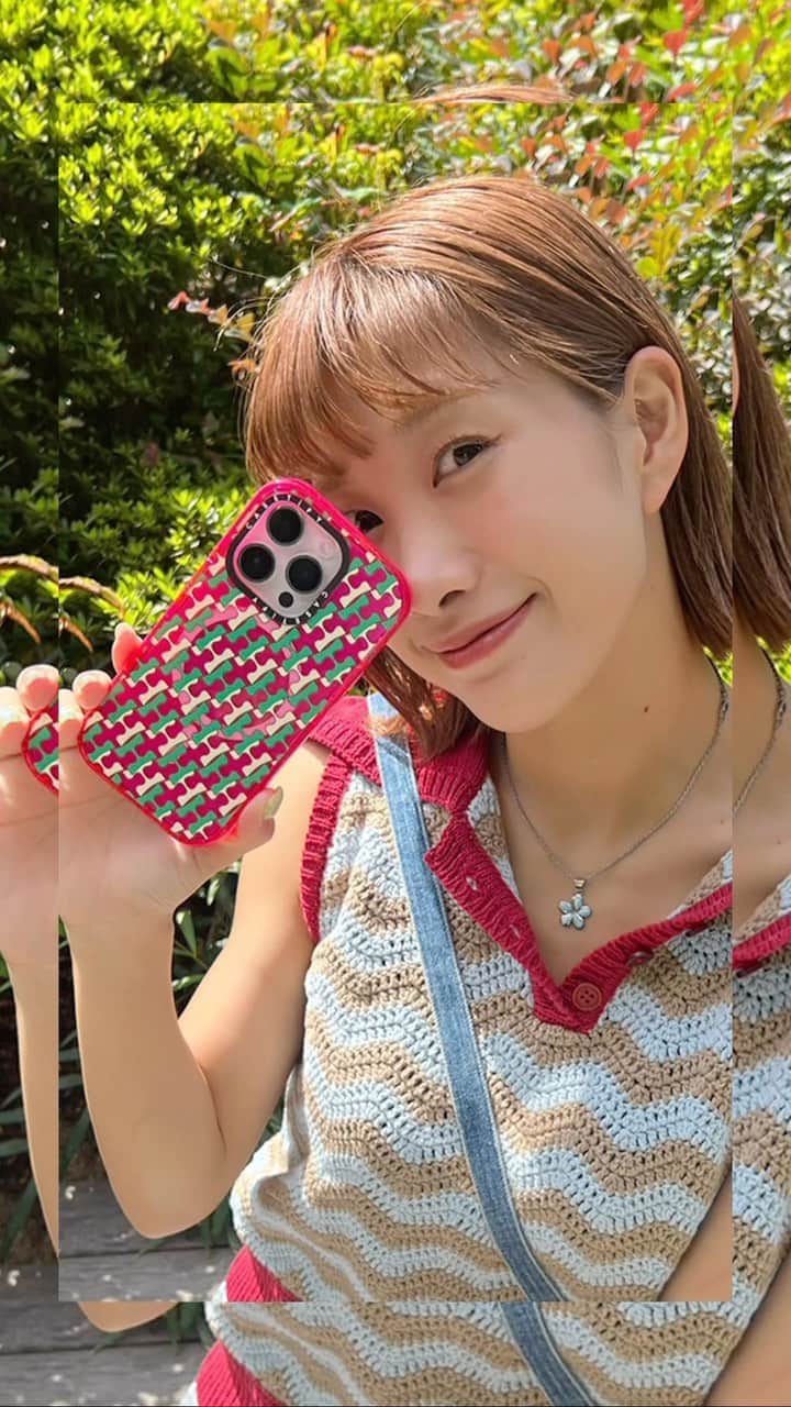 HANAのインスタグラム：「@casetify_jp 📲  CASETiFYのカスタムオプションが さらにパワーアップ⤴️してかわいいのいっぱい🤭  テンションあがるぅ🩷💕🩷💕🩷  #CASETiFYCustomStudio #CASETiFY」