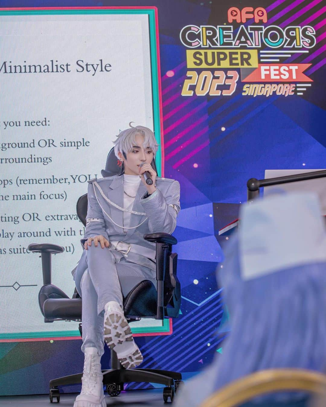 ナイトさんのインスタグラム写真 - (ナイトInstagram)「Day 1 highlights of @animefestivalasia Creators Super Fest as Do Eunho 🇸🇬 Photo: Linh Eo」7月28日 14時09分 - knitecoser