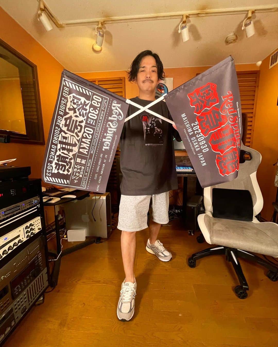 Juniorのインスタグラム：「旗できた！  #緊急事態2023 #レッドスパイダー」