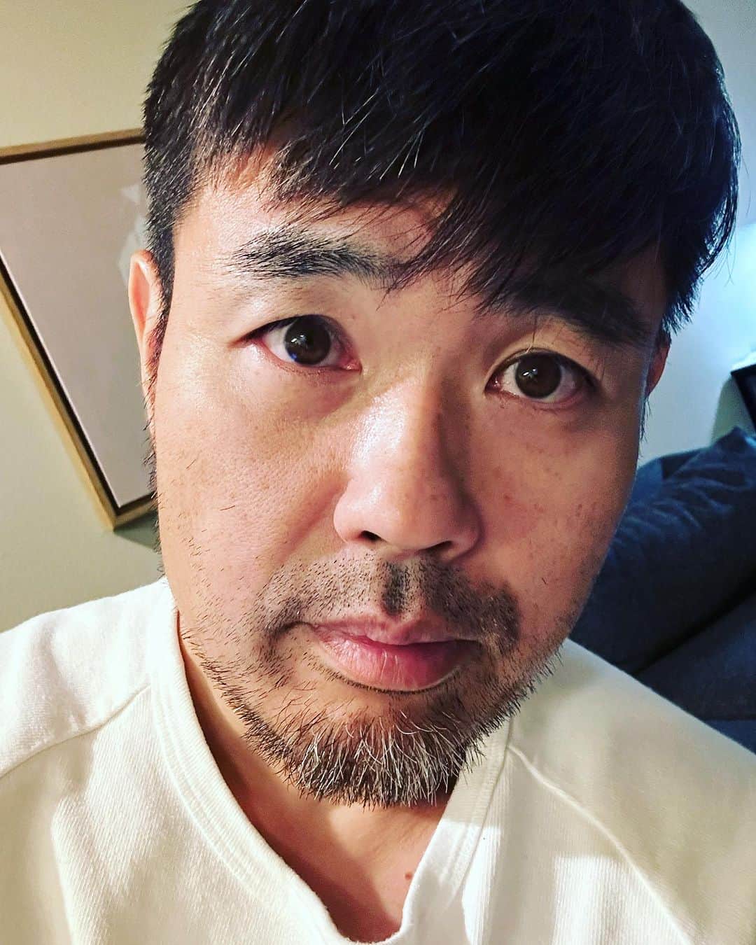 品川祐のインスタグラム：「ひげです。」