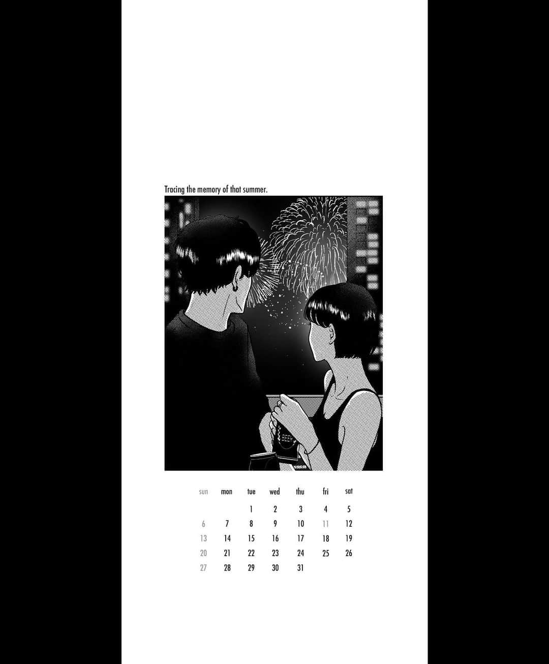 masuda mikuさんのインスタグラム写真 - (masuda mikuInstagram)「あの夏の記憶を辿って  #8月カレンダー」7月29日 1時08分 - moko__to__moko