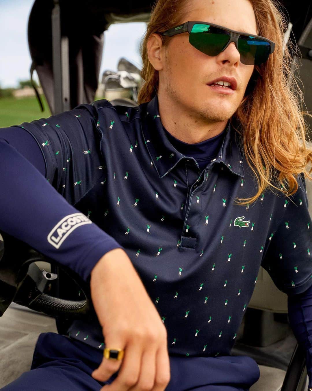 Lacosteのインスタグラム：「When Golf lifestyle meets #FashionSport elegance on the course. ⛳️✨」