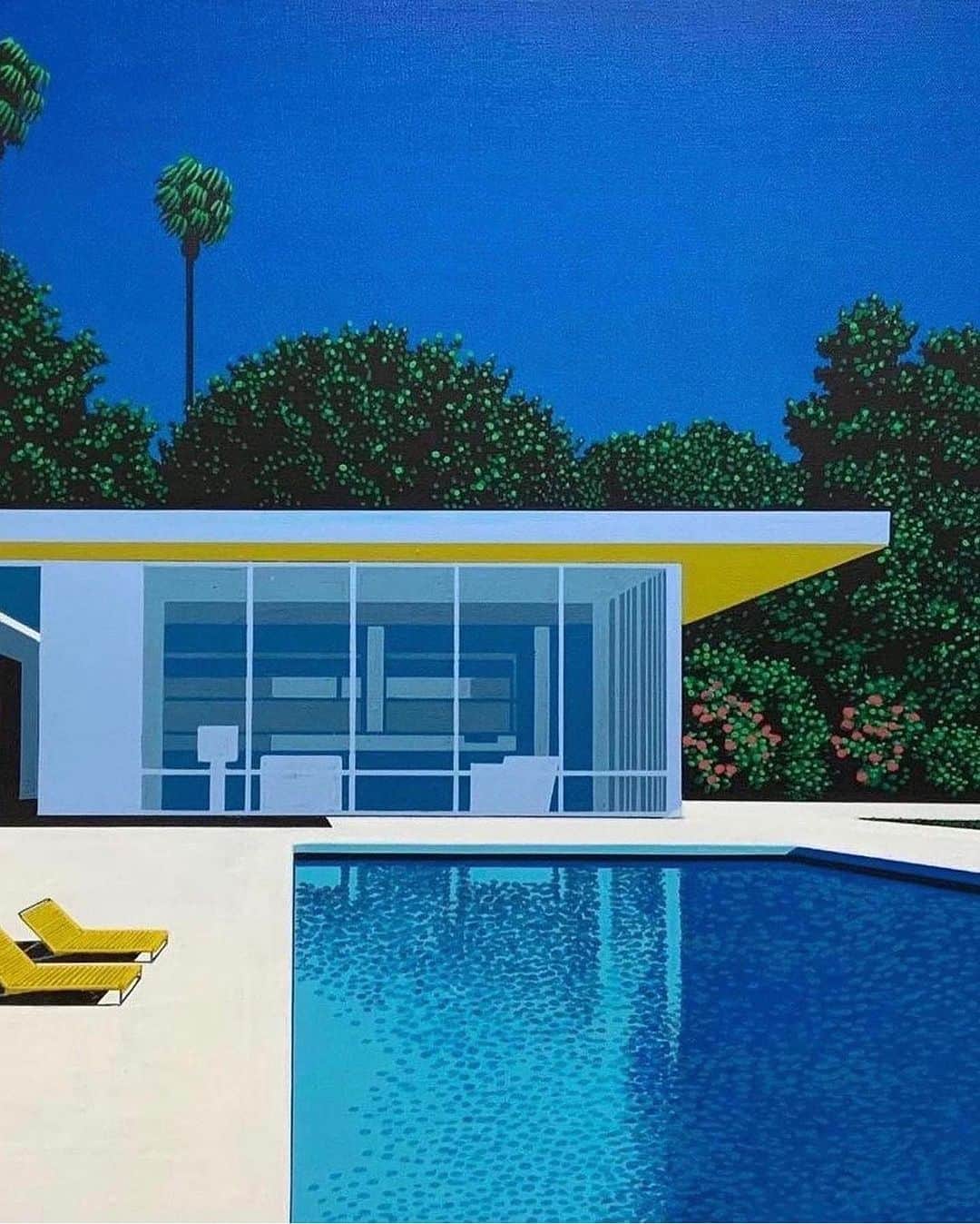 のインスタグラム：「Scenes of summer imagined by artist Hiroshi Nagai. #OPInspiration」