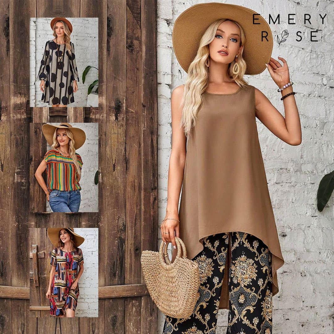 SHEINのインスタグラム：「Adventure awaits, are you ready? ⛵💫 Pick your free-spirited EMERY ROSE style that says "my wanderlust waits for no one" 👇  🔎19713628 19713544 19697814 19697497 19697480 15885399 15885385 14724257 14511820 14129421  #emeryrose」