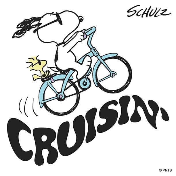 スヌーピーのインスタグラム：「Happiness is cruisin' with your bestie」