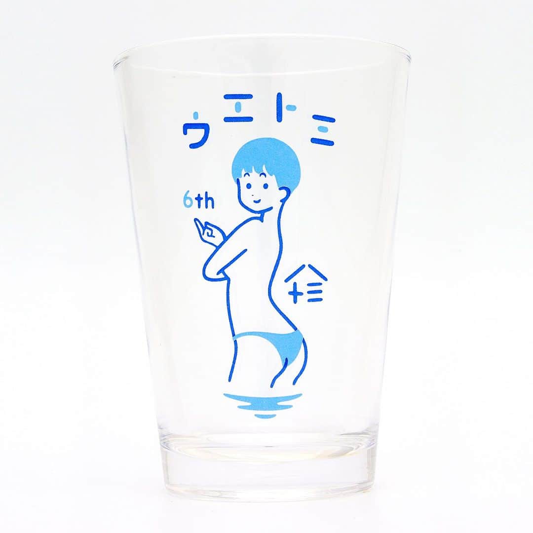白根ゆたんぽのインスタグラム：「UETOMI 6th ANNIV. HALF PINT GLASS BLUE  2023.7.29 RELEASE at @uetomi_stand」