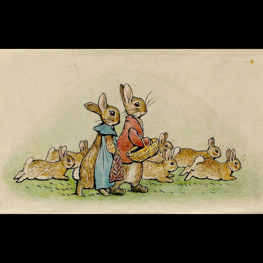 大英博物館さんのインスタグラム写真 - (大英博物館Instagram)「Savour the sunshine and take a stroll, just like the Flopsy Bunnies in this charming illustration by children’s author Beatrix Potter, born #OnThisDay in 1866 🐰  After six publishers turned down her first proposal for ‘The Tale of Peter Rabbit’, Potter published her book privately and buyers included Sir Arthur Conan Doyle, creator of the discerning detective Sherlock Holmes 📚  Following this popularity, publishers Frederick Warne & Co changed their minds and published the book in 1902, and it was an immediate success, selling 50,000 copies in a year.   ‘The Tale of Peter Rabbit’ was the first of 23 books in total, printed in a small-scale format designed for children, and filled with detailed and brightly coloured illustrations,  🐇 If you’re also a fan of Potter’s adorable creations, hop over to our online shop to browse our gifts and treats inspired by her work – link in bio 🛍  🔎 Beatrix Potter (1866–1943), Cover illustration to ‘The Tale of the Flopsy Bunnies’. Pen, black ink and watercolour on paper, from Britain, 1909.   #BritishMuseum #BeatrixPotter #Bunnies」7月28日 18時40分 - britishmuseum