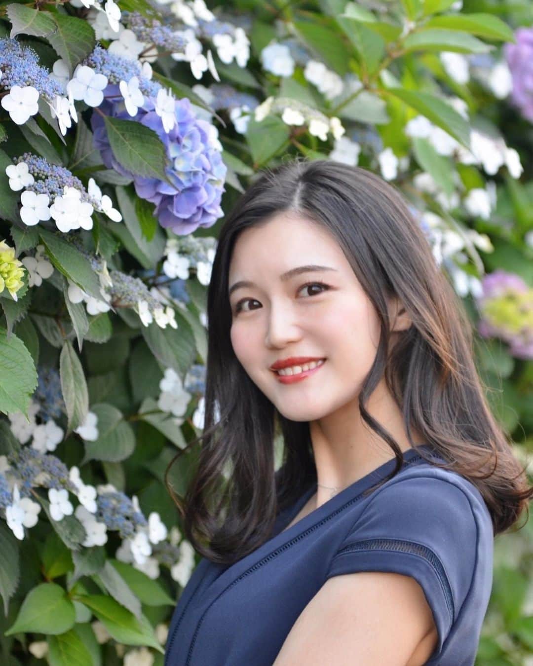 太田理恵のインスタグラム：「紫陽花の写真、まだまだお気に入りいっぱい🫶」