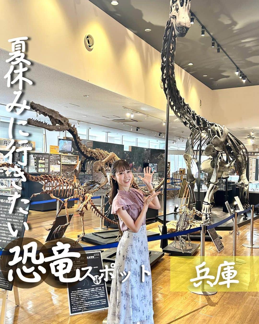 じゅみさんのインスタグラム写真 - (じゅみInstagram)「\ 恐竜好きにはたまらない🦕夏休みスポット / ⁡ 今回は兵庫県にある 丹波竜化石工房 ちーたんの館に 行ってきましま🙋‍♀️ ⁡ 何を隠そう 子供の頃から化石好き恐竜好きで 家には数え切れないほどの化石が✌️ ⁡ こちらの夏季特別展がすごすぎる そして面白すぎる🥺✨✨ ⁡ 今回こちらに取材に行った様子を 7/25 ラジオ関西にて生放送されました📻 ⁡ さらにラジオ関西　ラジトピとして 記事も公開されました🙋‍♀️ ⁡ ▶︎ ラジトピで検索 もしくは ▶︎ストーリーorハイライト「記事に」から ⁡ ラジトピページの下部の radikoボタンから生放送の様子も聞けます🎵 ⁡ 今回の場所は…  【 丹波竜化石工房 ちーたんの館 】 📍 	兵庫県丹波市山南町谷川1110番地 🚃 谷川駅からタクシー5分 ⁡ #ラジオ関西 #ラジトピ #記事執筆 #ちーたんの館 #丹波竜 #丹波竜化石工房 #恐竜 #化石 #恐竜好き」7月28日 19時48分 - jumy_as
