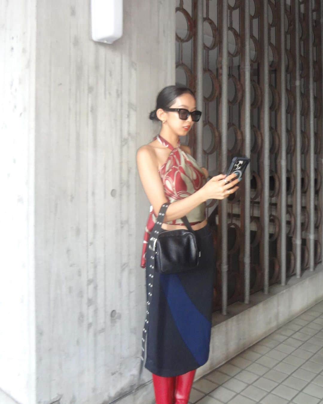 川本七海さんのインスタグラム写真 - (川本七海Instagram)「✨✨latest style  tops @gagan.jewelry  skirt @beedenofficial」7月28日 19時46分 - namikawamoto