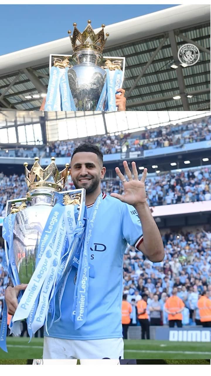 リヤド・マフレズのインスタグラム：「Thank you for everything, @riyadmahrez26.7! 🩵🇩🇿」