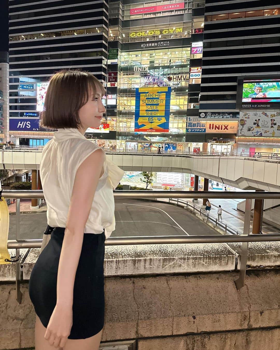 安藤笑さんのインスタグラム写真 - (安藤笑Instagram)「大宮駅によく行きます🐈‍⬛」7月28日 20時49分 - emichii87