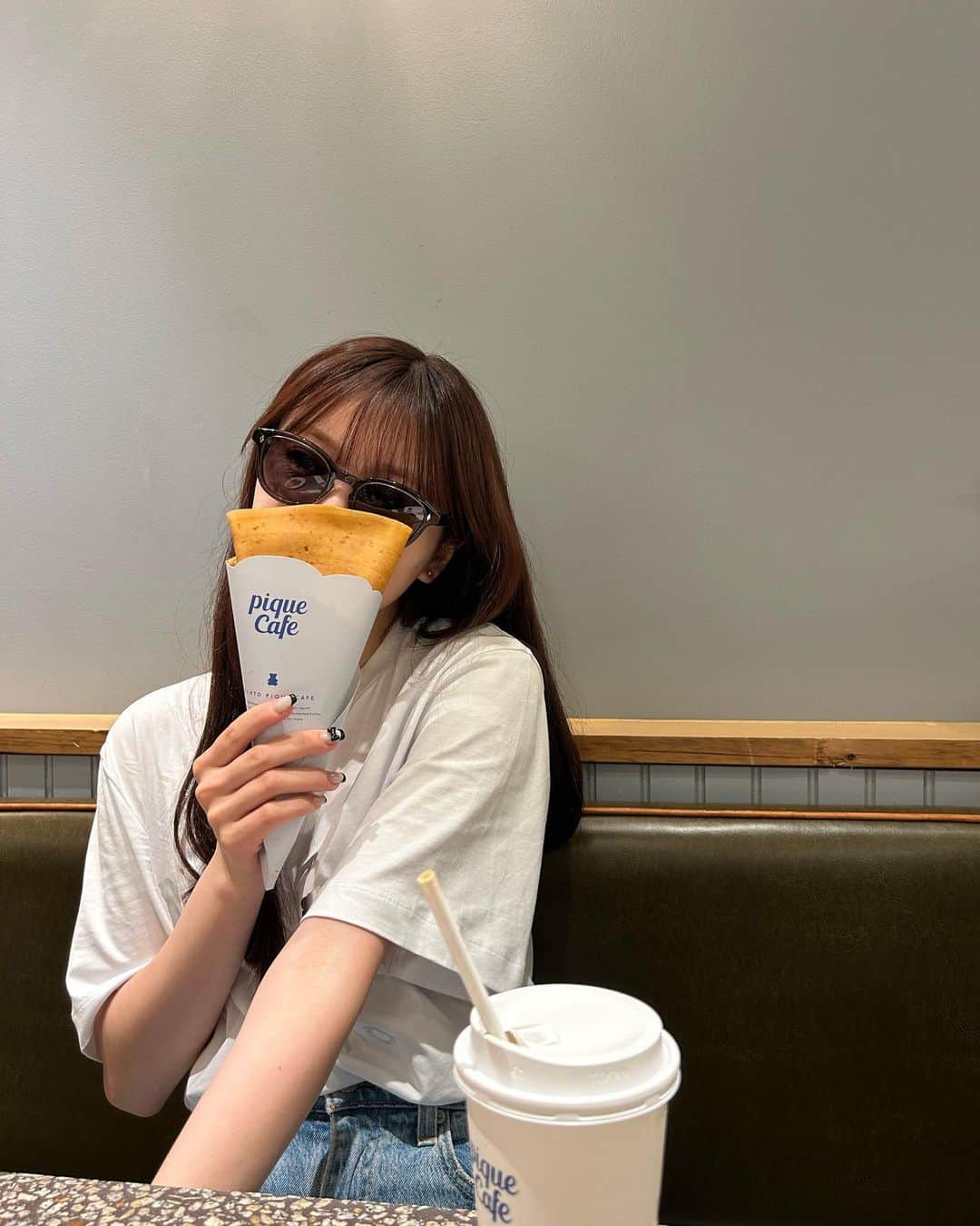 坂本りののインスタグラム：「gelato piqué cafe🐻☕」