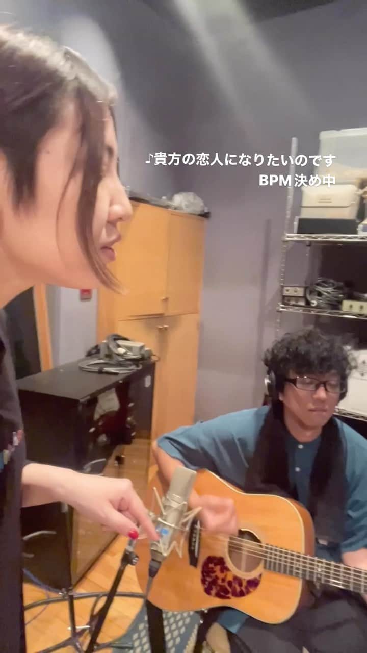 阿部真央のインスタグラム：「アルバムに向けてBPM決め @kenichirowadadayo  @mitokatsuyuki.official  #阿部真央」