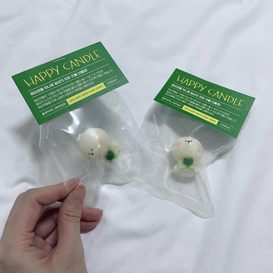 杉浦みずきのインスタグラム：「. ビションのHAPPY CANDLE💚 お店にある分全部買い占めようと思ったのに二つしかなかった😂」
