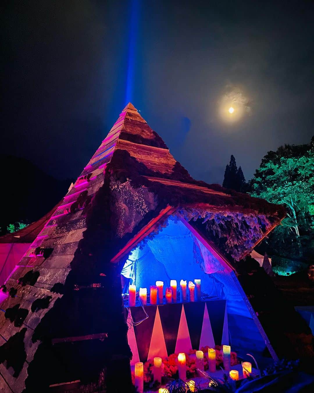 CANDLE JUNEさんのインスタグラム写真 - (CANDLE JUNEInstagram)「FUJI ROCK PYRAMID GARDEN  NIGHT TIME  #fujirock #eldnacs #candles #lovefornippon #キャンドルナイト」7月28日 22時23分 - candle_june