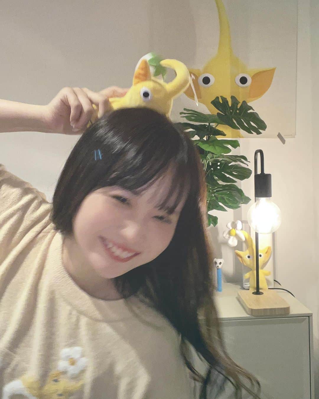 パ@小豆のインスタグラム：「🌼*･ 🟥(･>･)🟦(･△･)🟨 <(･･)> 🌿‬ ܸ ⁡ ⁡ ⁡ 乗り遅れてもう買えないと思って凹んでたジェラピケのピクミンコラボがゲット出来たのと ピクミン4買ったら付いてきたランダムのポスターが黄ピクミンだったハイテンション記念📸 ⁡ ⁡ イベントとか落ち着いたらやろ🎮おっちんかわいい🐶💛 ⁡ #gelatopique #ジェラートピケ #ピクミン #ピクミン4 #NintendoTOKYO」