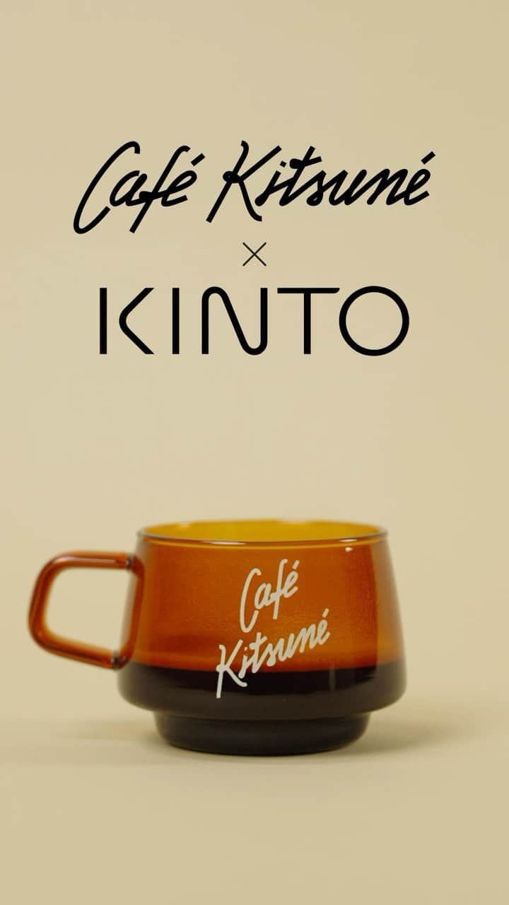 Café Kitsuné Parisのインスタグラム：「Sound on 🔉  Discover our collaboration Café Kitsuné x KINTO ☕️  « Water shimmering, a filter converging into a cone, poured like making an offering – making coffee is ultimately like a journey that we too often forget to observe. Embrace the cosmic dimension of coffee and life, savoring the reasoning, slowing down time with what’s supposed to accelerate it. »  Let’s take a moment to appreciate the profound essence of coffee with #CafeKitsunexKINTO and @francoissimon’s wise words.  Video by @guillaume_giffard」