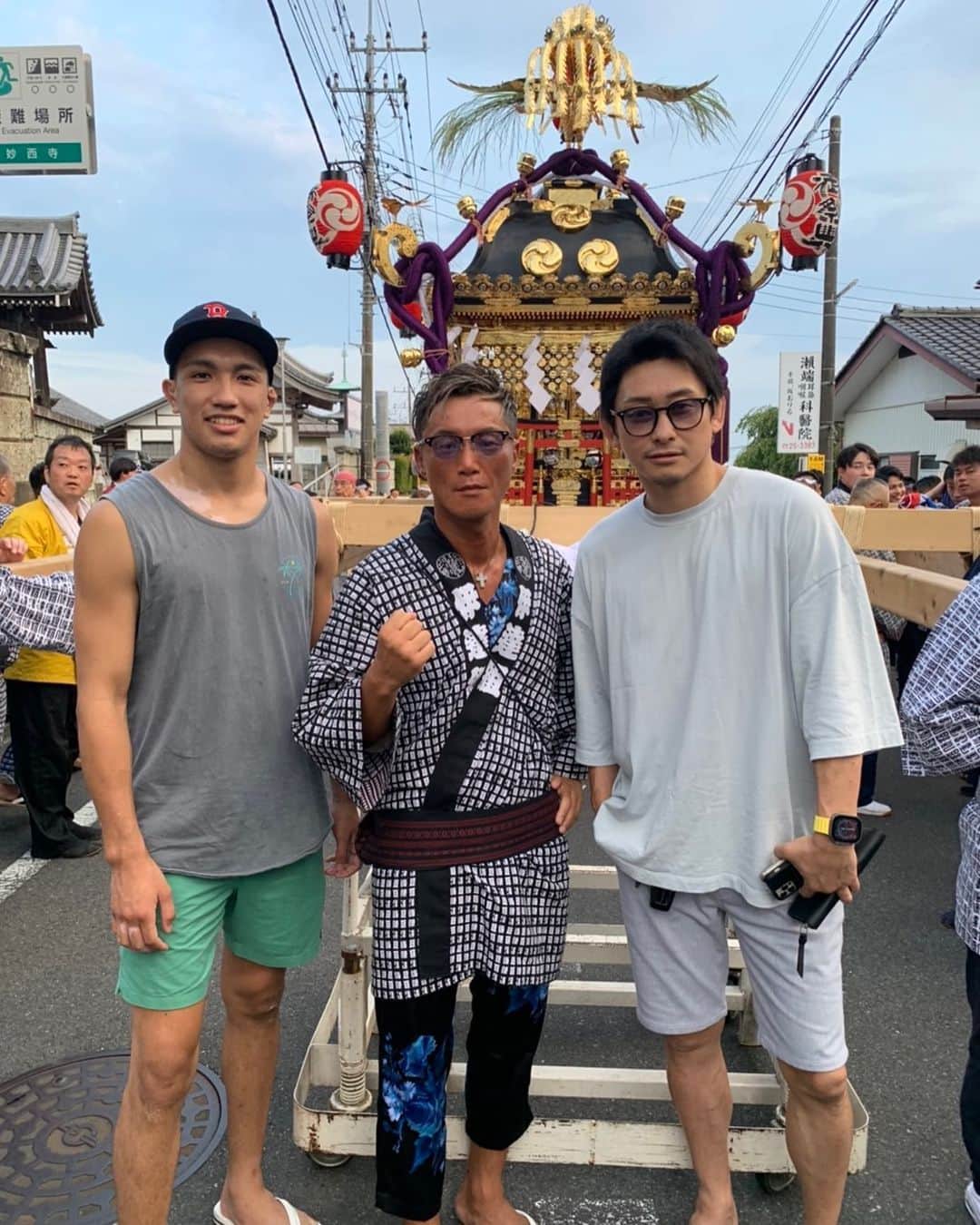 吉永啓之輔のインスタグラム：「プリンニキに呼ばれたから  下館の祭に行ってきた  #下館祭」