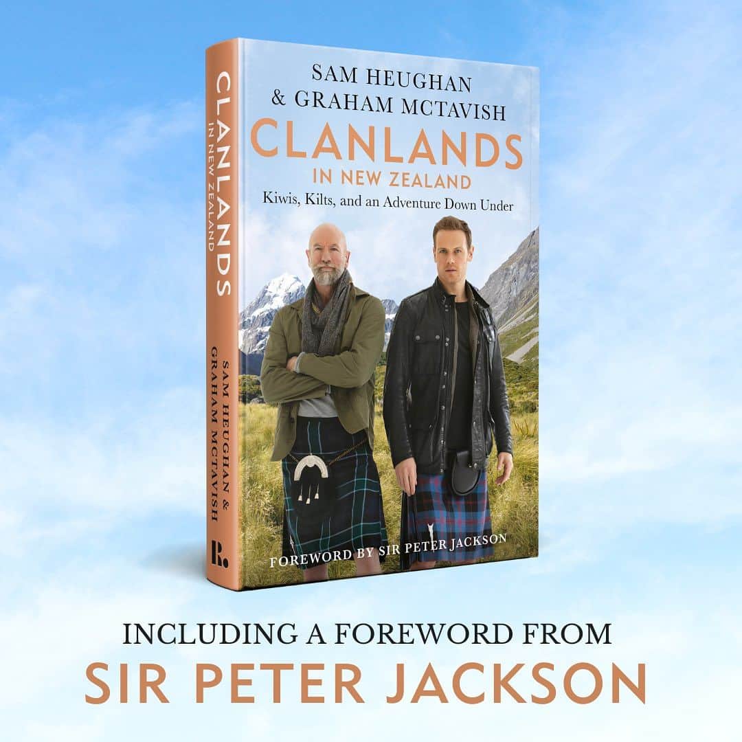 サム・ヒューアンのインスタグラム：「So excited to announce “Clanlands in New Zealand” includes a foreword by Sir Peter Jackson (the esteemed movie director, who appears to have been paid off by McTavish to right nice things about him..) It’s an fitting and exciting edition to the next chapter in the Clanlands adventures! 📚  Preorder is available NOW! (Link in stories)」