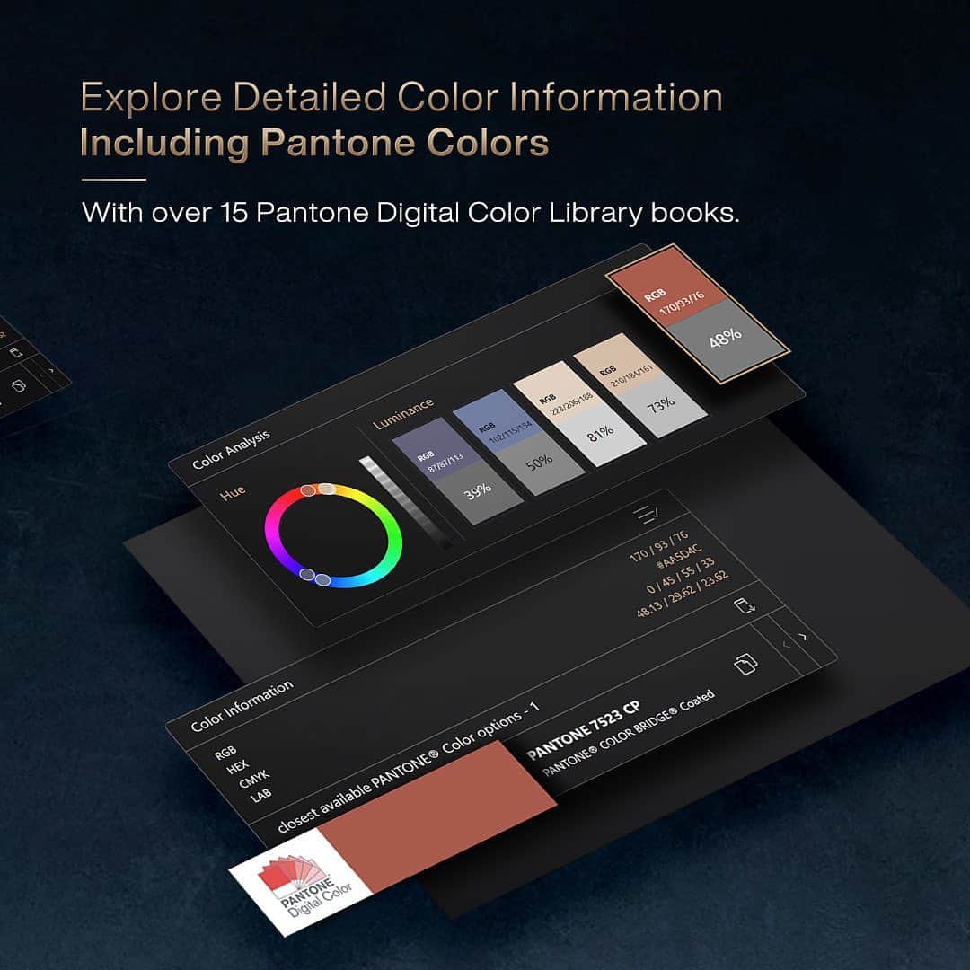ASUSさんのインスタグラム写真 - (ASUSInstagram)「Introducing 2023 New Color Control function on #ProArtCreatorHub creator app! 🎨🌈 Optimize your color tools with our latest update! ✨ The "Image Color Extractor" feature can spark creativity and provide detailed color information including #Pantone colors!   👉Download the app now to experience. Link in story!  #ASUS #ProArt #Creator #Art #Color @pantone」7月28日 23時38分 - asus