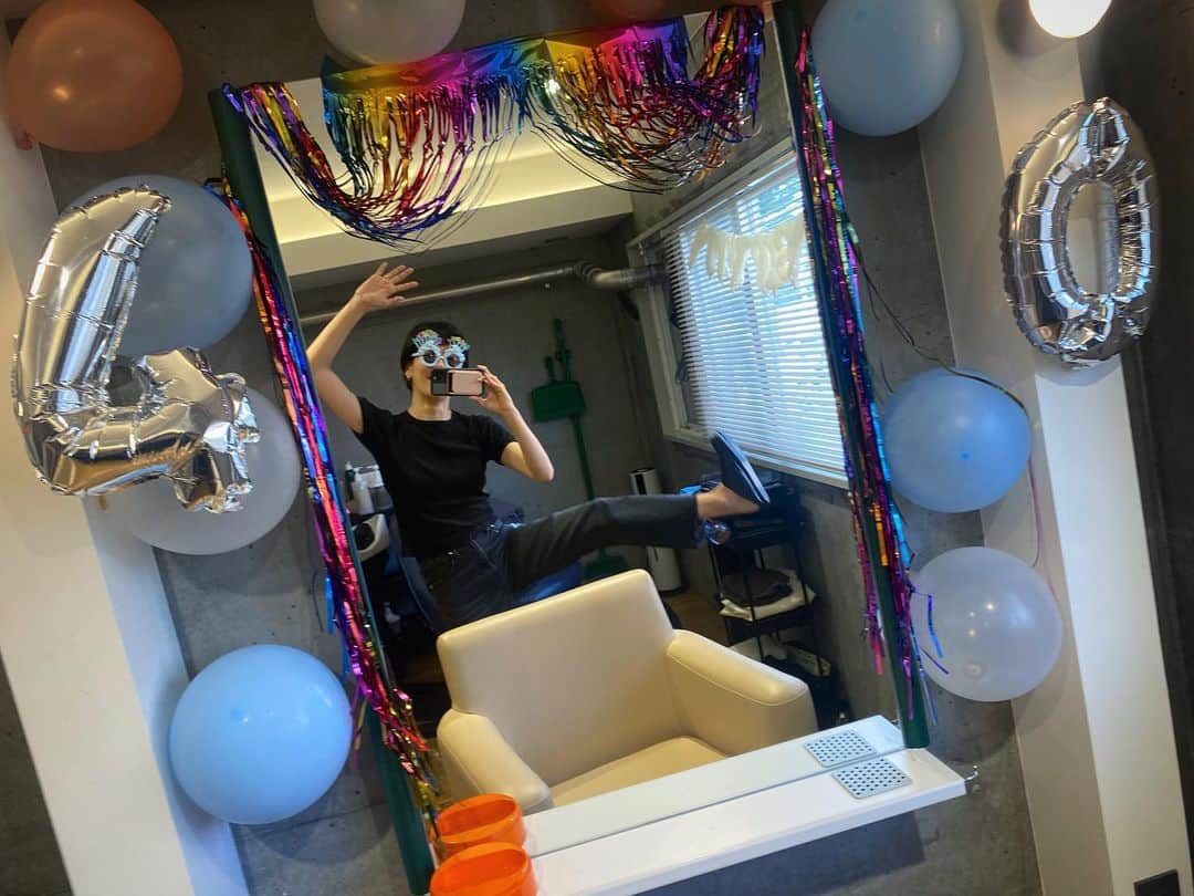 水川あさみのインスタグラム：「🎈🎈🎈🩵🎈🎈🎈」