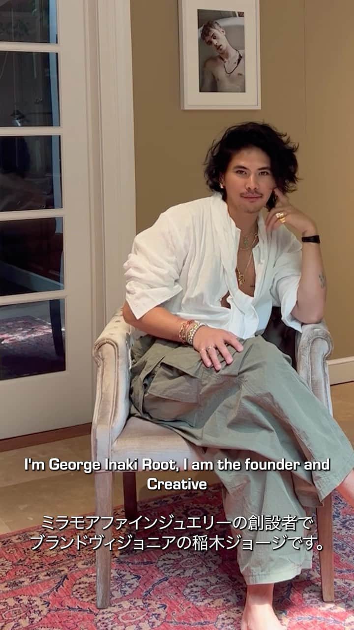 稲木ジョージのインスタグラム：「A brief interview with George Inaki Root, Milamore’s Creative Director, about the upcoming Duo Heart Collection launching in August 2023. An elevated take on the classic “Toi Et Moi” silhouette, this collection is rooted in the philosophy of the “new shape of love” and redefining how we celebrate and embrace love in our lives.   Stay tuned for more ….  ❤️❤️❤️」