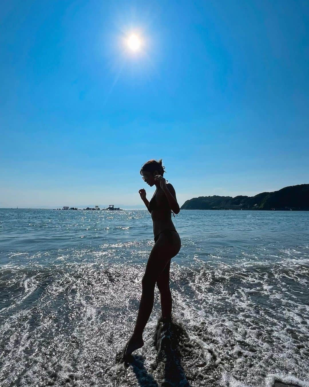 葉月あやのインスタグラム：「. .  2023年 夏☀️🌴  仕事はもちろんだけど 夏は短いから遊びも全力スタイル✌🏾  毎日時間が足りない〜〜🥹笑  . . #gravura #グラビア  #逗子」