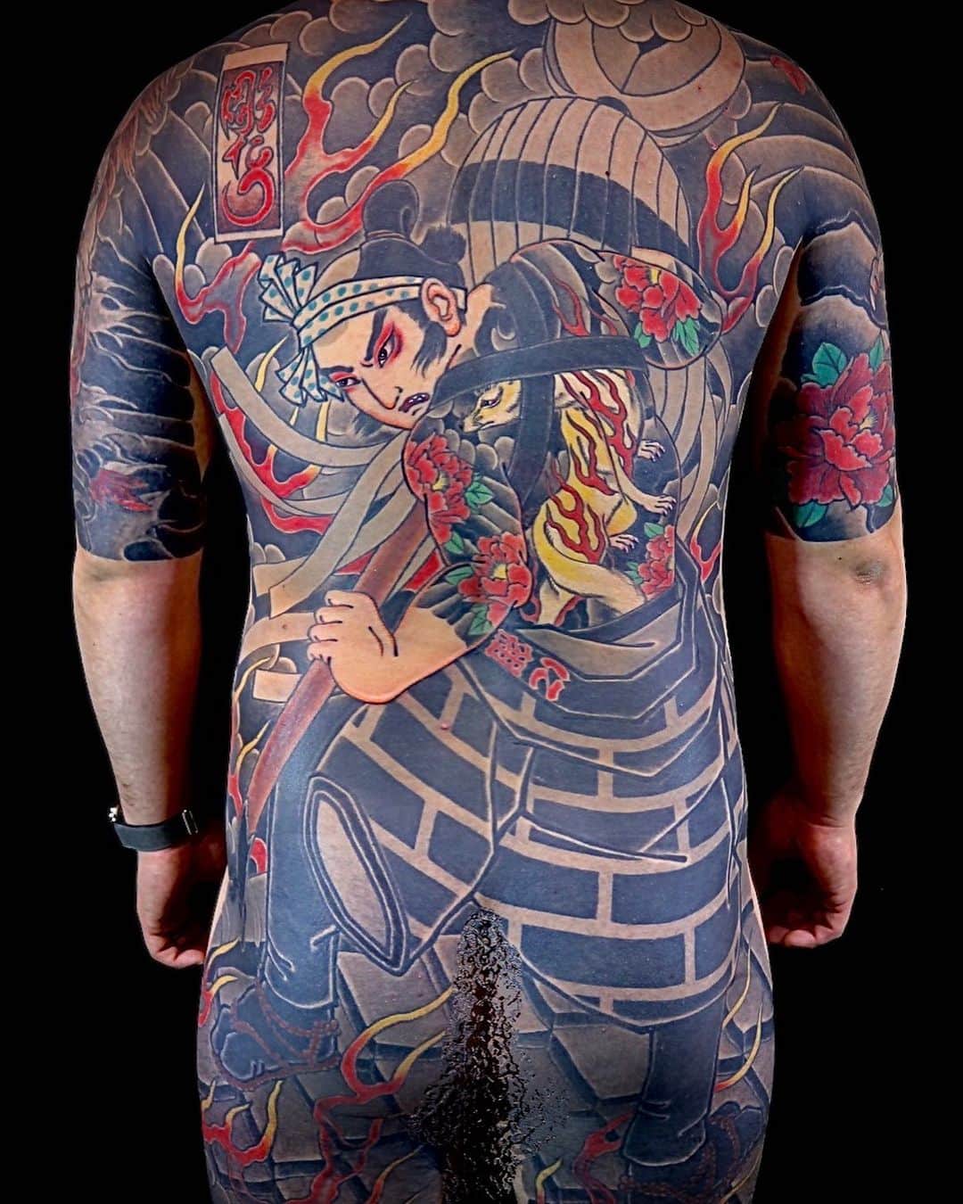 彫たつ刺青師のインスタグラム：「#刺青  #和彫り  #タトゥー  #野狐三次   #tattoo  #japanesetattoo」