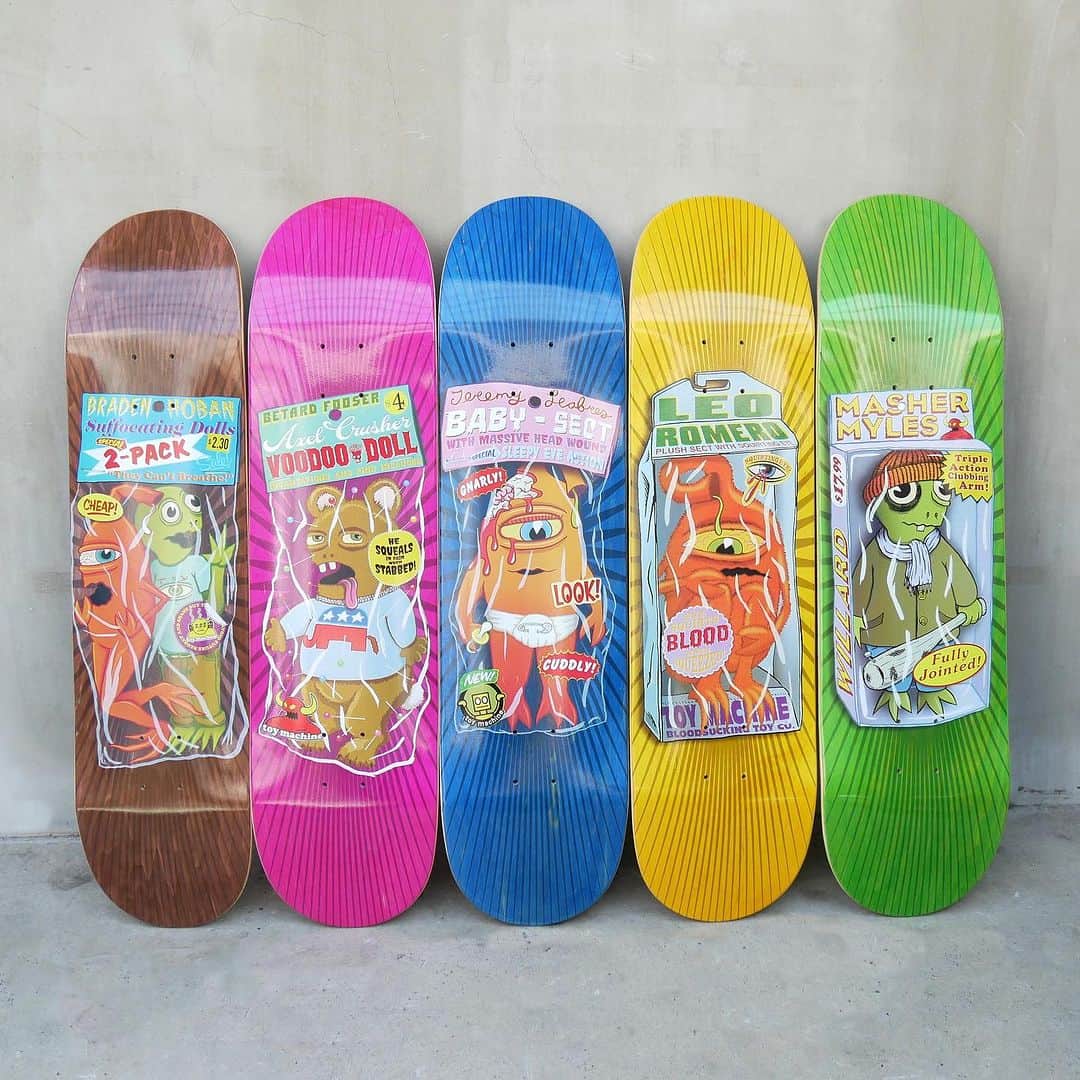 のインスタグラム：「@toymachine から🆕デッキ入荷しました‼️  CALIFORNIA STREET 東京都渋谷区代官山町7-3 Tel 03-3461-9725 Store Hours 12:00 ~ 19:00 通販 : 17時までのご注文で即日発送 年中無休(12/31 ~ 1/3 を除く)  @toymachine  #toymachine #トイマシーン #skateboard #skateboarding #skater #カリフォルニアストリート #カリスト #スケートボード #スケボー #スケーター #californiastreet #calst」