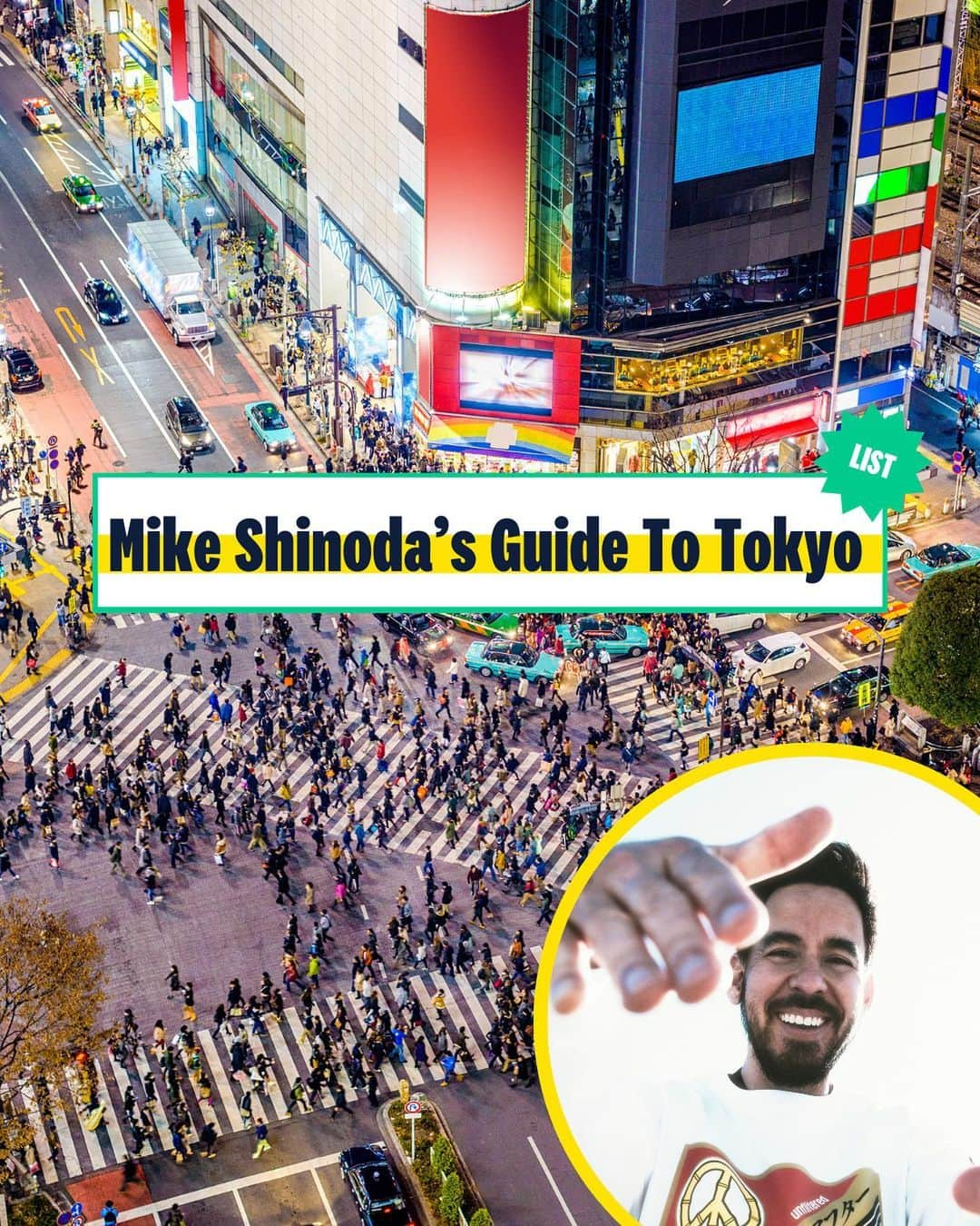 マイク・シノダのインスタグラム：「Even if it doesn’t feel like it’s been two decades since you first heard “Numb” blaring out of your Walkman headphones, we’re here to tell you that Linkin Park’s Meteora is celebrating its 20th anniversary this year.   After touring around the world with the band for years, co-founder Mike Shinoda (@m_shinoda) has spent enough time in cities like Tokyo to have his own list of go-to restaurants he tries to hit on each visit. Head to our bio for the details on his recs. #EEEEEATS」