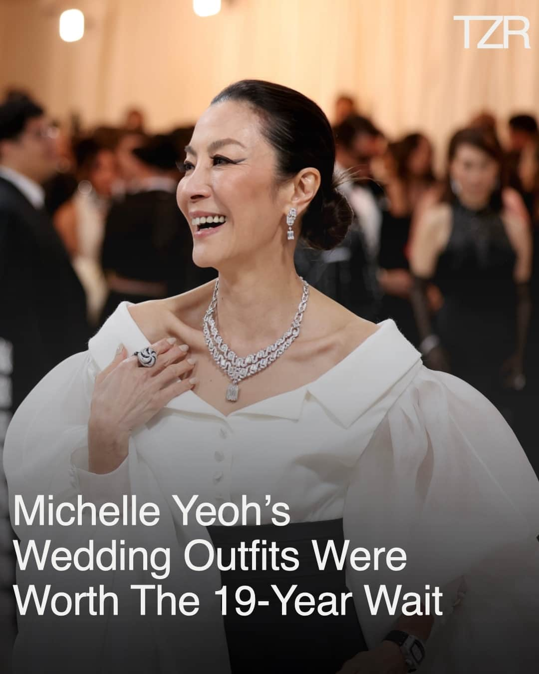 The Zoe Reportさんのインスタグラム写真 - (The Zoe ReportInstagram)「Congratulations are in order for Michelle Yeoh and Jean Todt, as the Oscar-winning actor and ex-Ferrari CEO tied the knot in Geneva yesterday. The Switzerland city holds a special place in the couple’s hearts as that’s where Todt proposed 19 years ago (!!!). ⁠ ⁠ Even though the couple’s celebration was no-frills, Yeoh’s wedding outfits were sophisticated and elegant enough to steal the spotlight in every photo. Tap the link in bio to see her looks.⁠ ⁠ 📷: Getty」7月29日 4時13分 - thezoereport