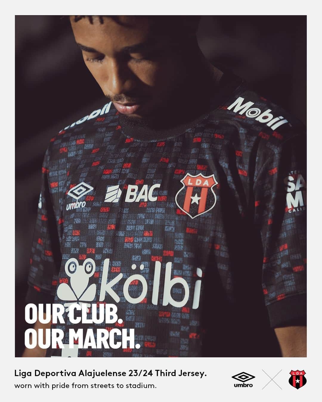 UMBROさんのインスタグラム写真 - (UMBROInstagram)「Our Club. Our March.  @alajuelense_oficial 23/24 Third jersey. Worn with pride from streets to stadium.  #umbro #alajuelense #thisisourgame」7月29日 5時07分 - umbro