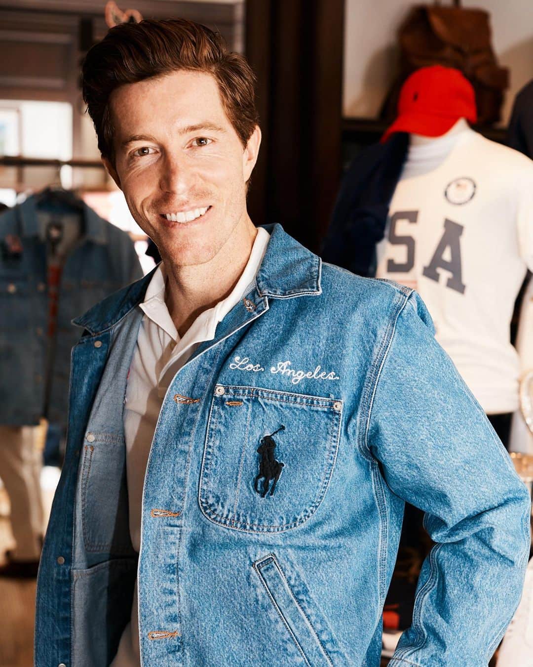 Polo Ralph Laurenさんのインスタグラム写真 - (Polo Ralph LaurenInstagram)「Looking to #LA28, legendary athlete #ShaunWhite joined us in our Beverly Hills flagship in celebration of #RalphLauren returning as an official outfitter of #TeamUSA.  #RoderickTownsend, #MaiaShibutani, and #AlexShibutani were also in attendance wearing our exclusive LA28 Denim Jacket. While #AjaEvans was spotted in varsity-inspired #PoloRLStyle.  Learn more about our partnership via the link in bio.  #RLxTeamUSA」7月29日 5時03分 - poloralphlauren
