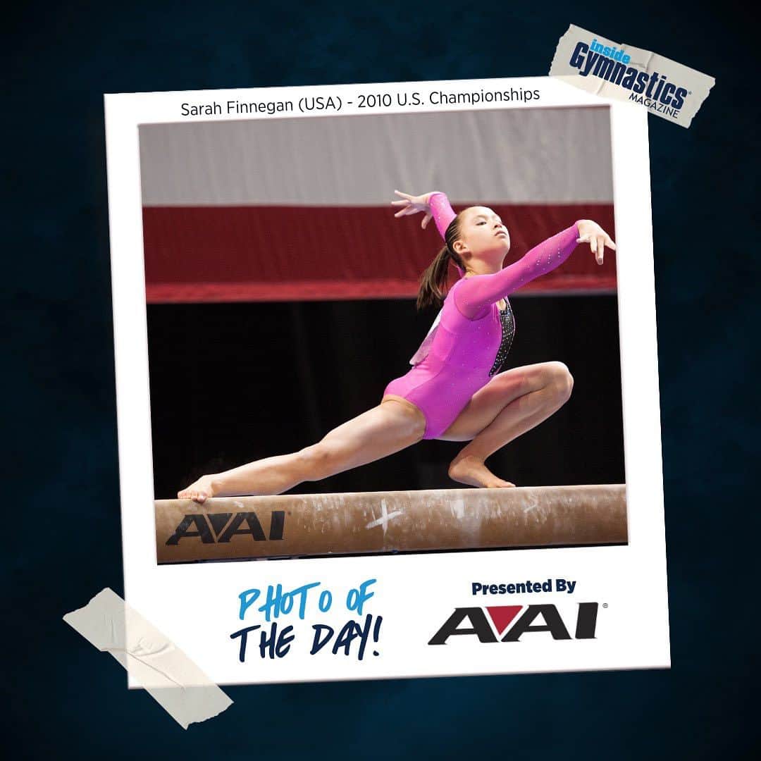 Inside Gymnasticsさんのインスタグラム写真 - (Inside GymnasticsInstagram)「Today’s Photo of the Day is brought to you by @aaiequip!   Pictured Here: Sarah Finnegan on beam at the 2010 U.S. Championships」7月29日 6時00分 - insidegym