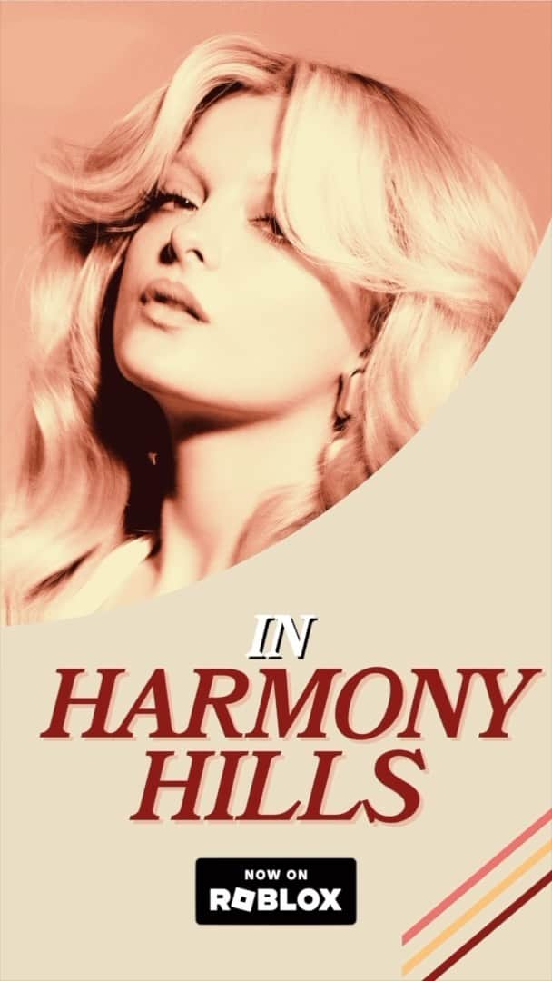 Bebe Rexhaのインスタグラム：「Get ready to groove with me on the @Roblox stage in Harmony Hills! 🪩💕 You can join at the link in my story!」
