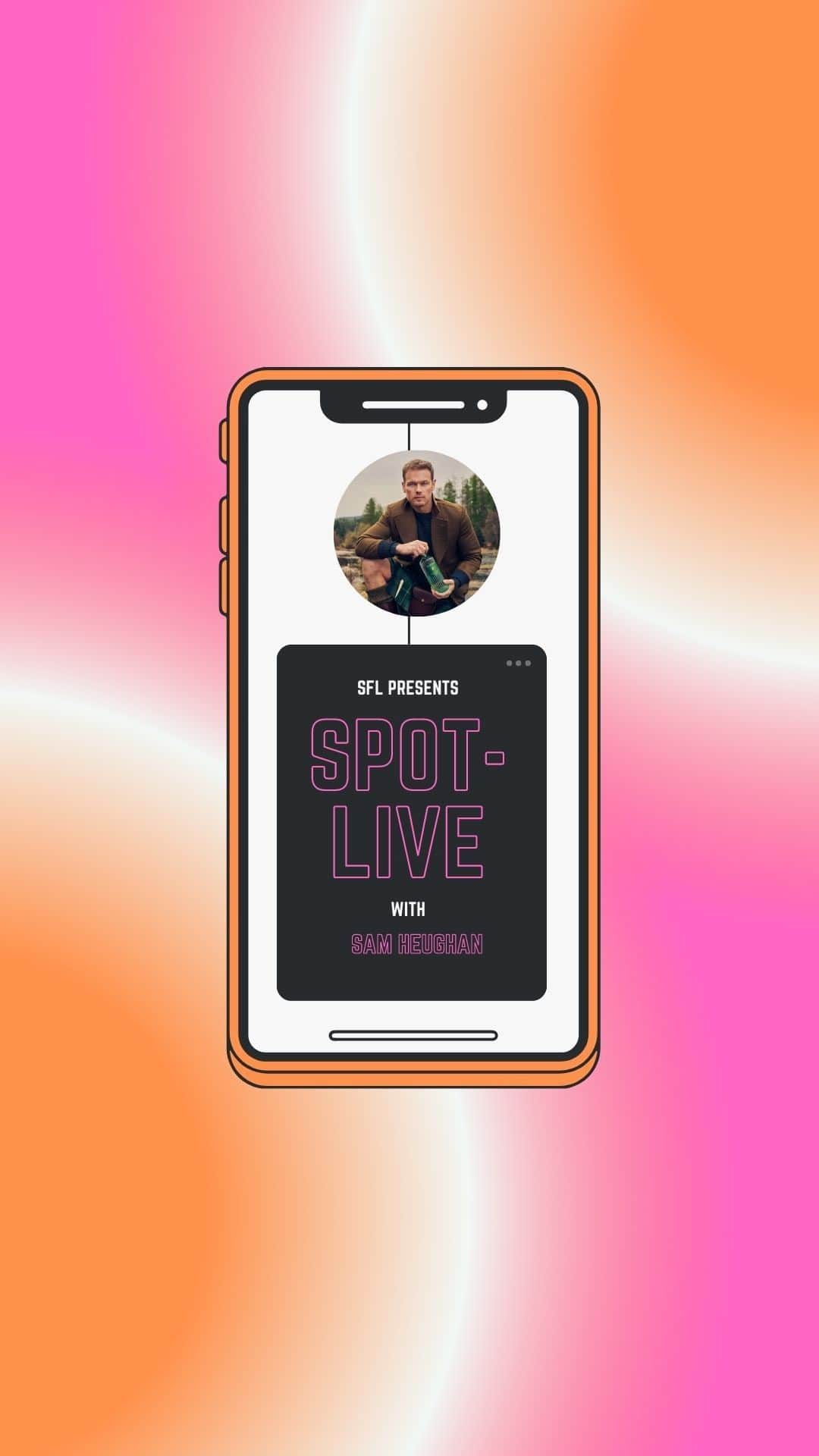 サム・ヒューアンのインスタグラム：「@samheughan stopped by and on this #spotlive he talks all about his company @sassenachspirits 🥃🍸 Watch his full interview on the @nbc6 website!!」