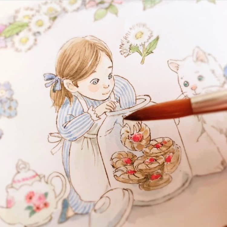 イラストレーター山崎牧子さんのインスタグラム写真 - (イラストレーター山崎牧子Instagram)「紅茶工房Legina様  ティーバッグギフトボックス 🍃アフタヌーンティー 🍃ロイヤルミルクティー 🍃アールグレイ ３種それぞれ５個入り パッケージの水彩画を描かせて いただきました。 今年もお店に並んでいます♪ 帰省のお土産にいかがでしょう☕️  #紅茶専門店#紅茶#お土産#いなとめまきこ#奈良#ティータイム#水彩画#teatime#teabag#artwork」7月29日 8時59分 - makiko.inatome