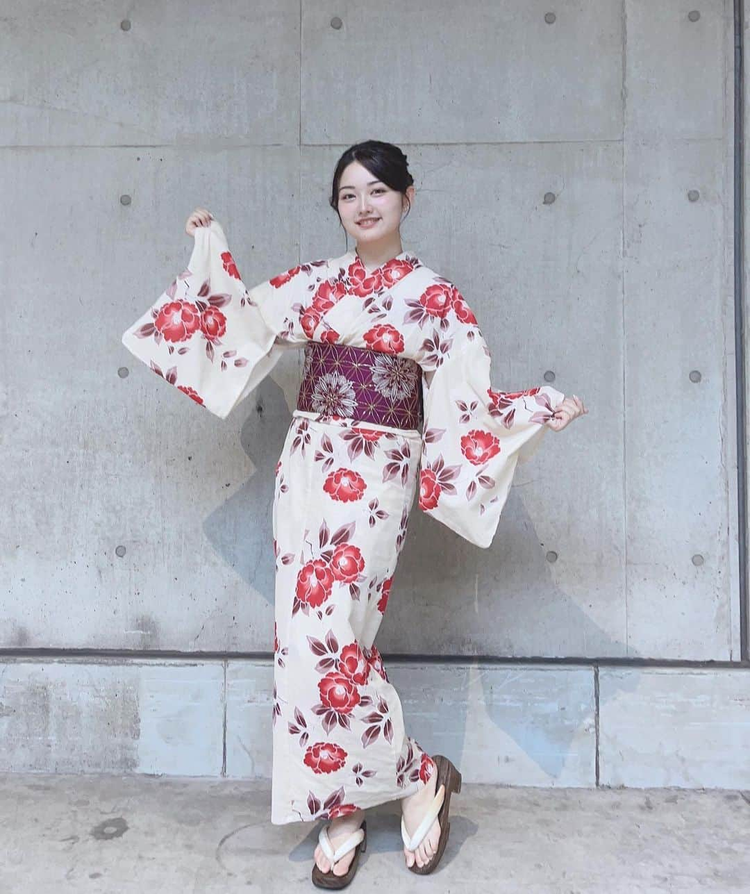 道枝咲のインスタグラム：「👘 ♡👘 ♡👘」