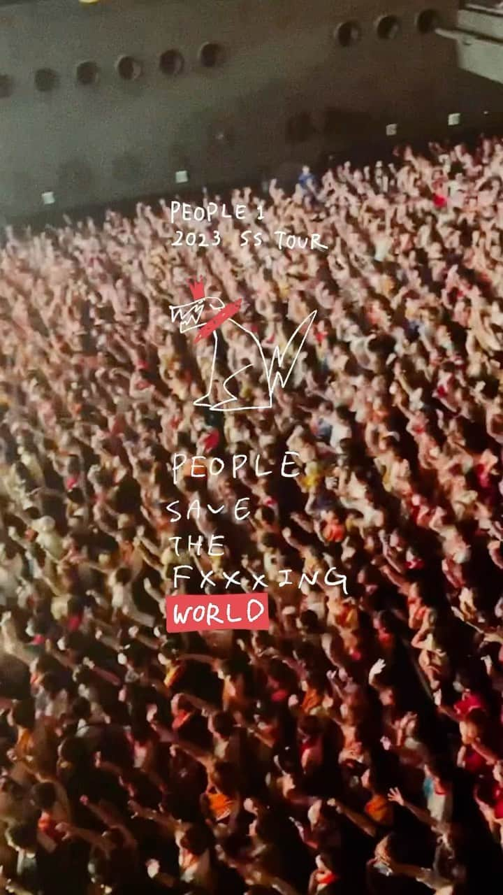 PEOPLE 1のインスタグラム：「PEOPLE 1 2023 SS TOUR "PEOPLE SAVE THE F×××ING WORLD" After Movie  2023.07.08 sat DAY10 at ZEPP DIVERCITY  Directed by @outtokyo @groupngroupn    #PEOPLE1 #PSTFW」