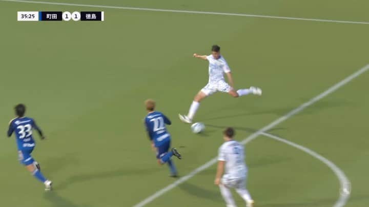 徳島ヴォルティスのインスタグラム：「明治安田生命J2リーグ第28節 #FC町田ゼルビア 2-1 #徳島ヴォルティス  35分 #エウシーニョ⚽️  #vortis #Jリーグ #football」
