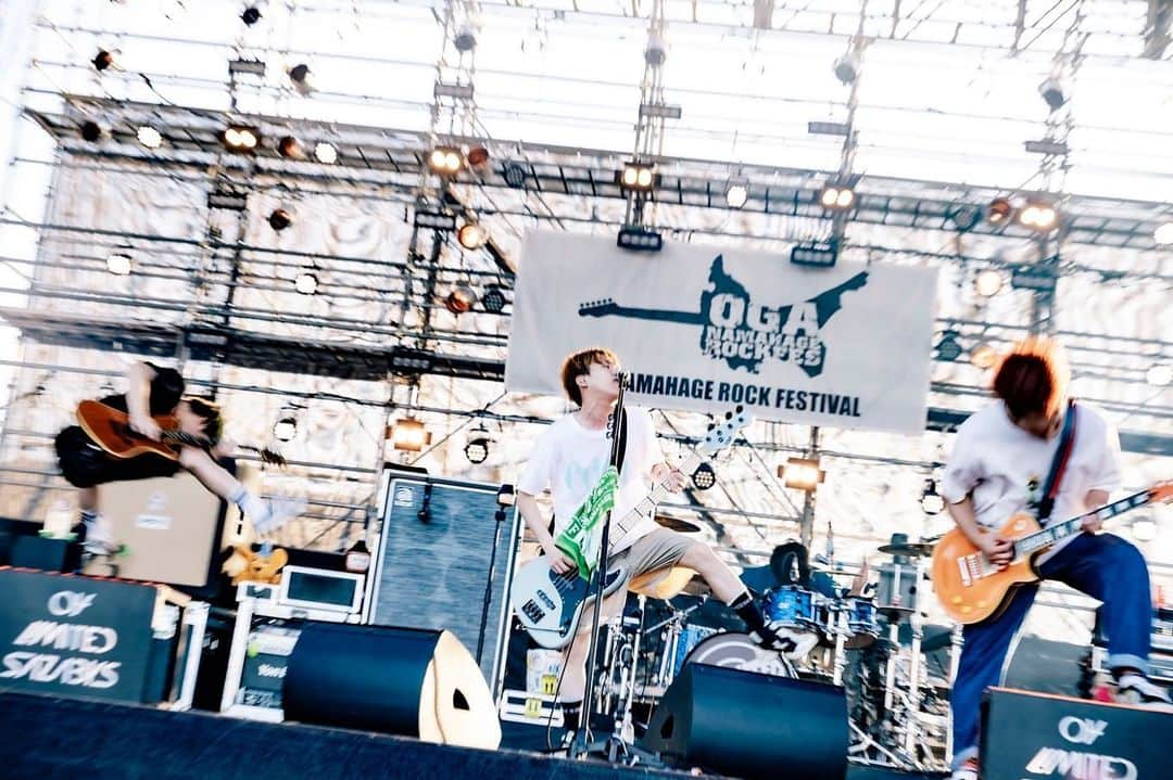 HIROKAZのインスタグラム：「『OGA NAMAHAGE ROCK FESTIVAL vol.12』  男鹿市船川港内特設ステージ( 2023.07.29 )  フジイ君📸( @fujiitaku )  #ONRF12 #男鹿フェス」