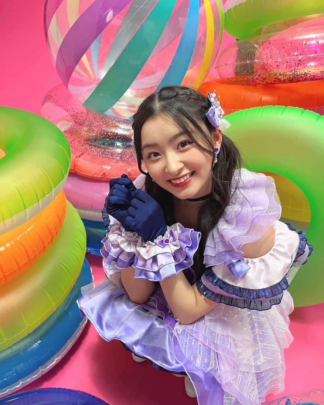 杏ジュリアのインスタグラム：「Terima kasih😍  [🇮🇩] Impactnation Japan Festival 2023 ありがとうございました🧡  現地の皆さんの熱量も日本から駆けつけてくれた宣伝部員さんの熱量もたっくさん伝わってきて嬉しかったです😭  最近この衣装たくさん着れて嬉しいな❤️‍🔥  #TOKISENinIndonesia🇮🇩 #suki #Terimakasih #ootd #japan #idol #超とき宣  #かわいいメモリアル #杏ジュリア」
